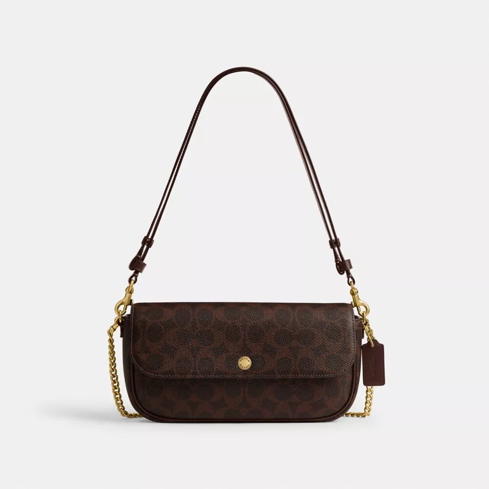 Brook Flap Chain Bag in Signature Canvas