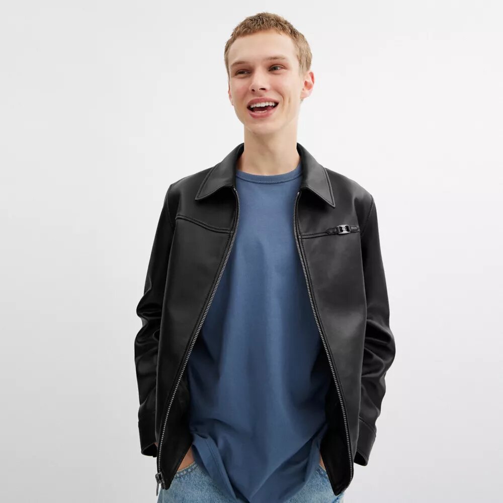 Heritage C Lightweight Leather Jacket