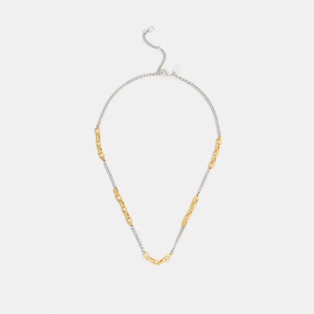 Linked C Necklace