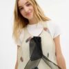 Printed Organza Balloon Dress