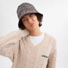 Signature Jacquard Bucket Hat